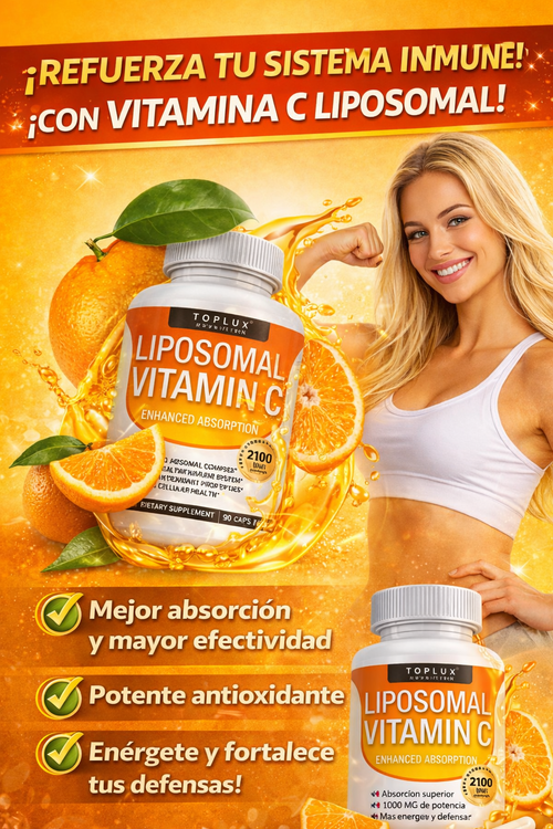 Vitamin C Liposomal - Absorción Máxima 2100 MG