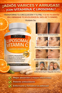 Vitamin C Liposomal - Absorción Máxima 2100 MG