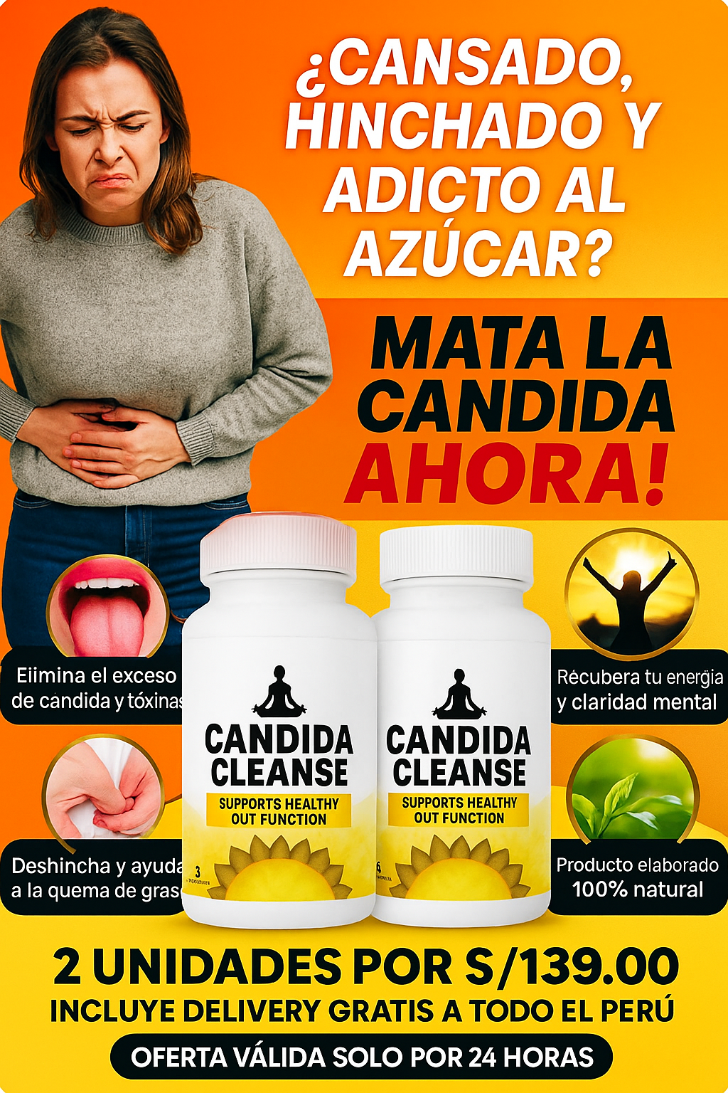 CÁNDIDA CLEANSE - Apoya tu flora y elimina la cándida