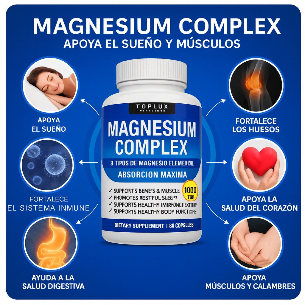 Magnesio Complex 8 en 1 - Energía que transforma