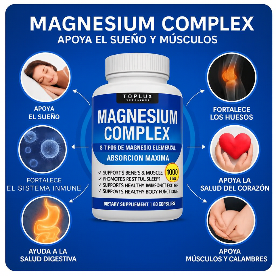 Magnesio Complex 8 en 1 - Energía que transforma