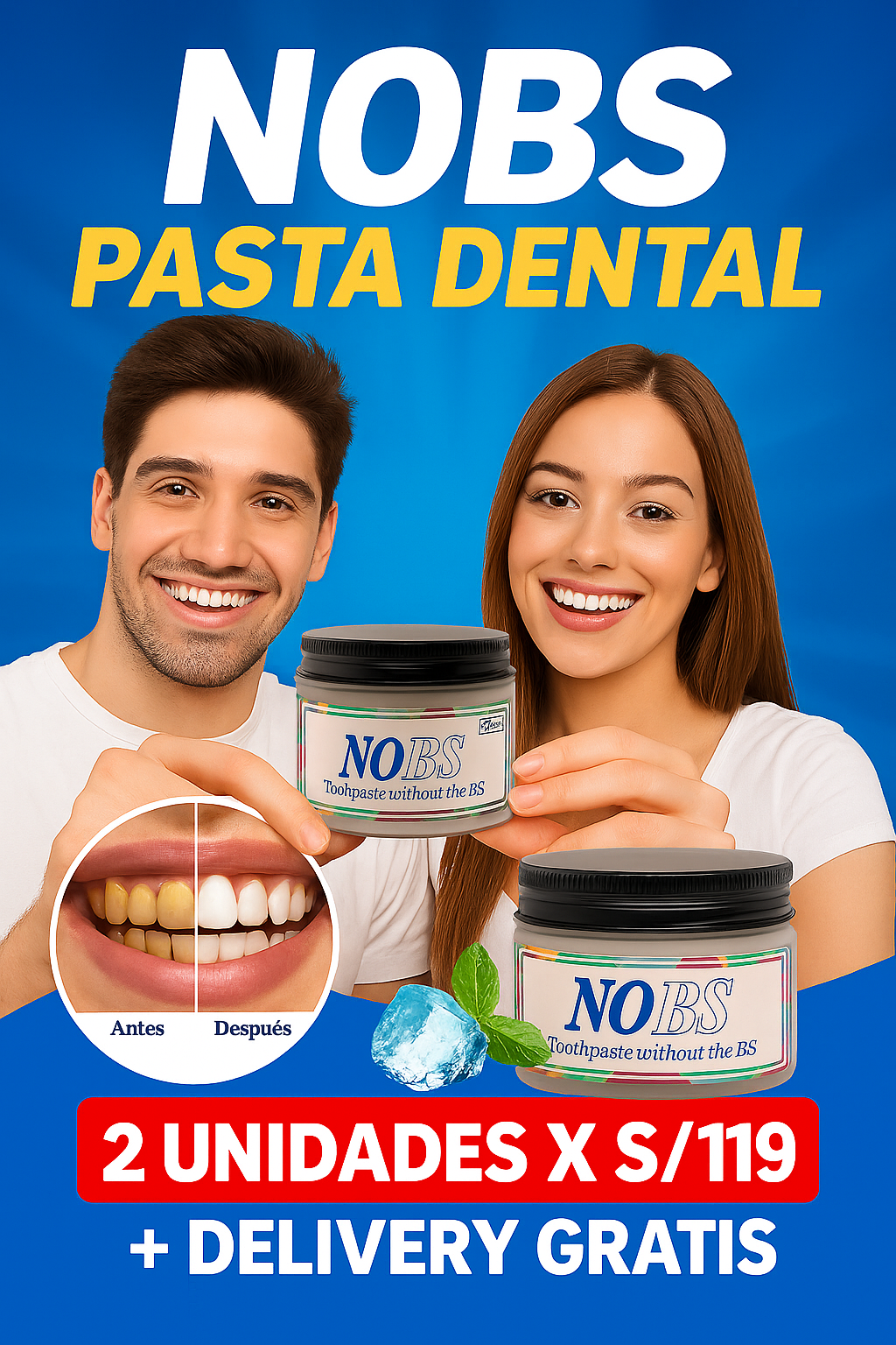 NOBS - PASTA DENTAL EN TABLETAS