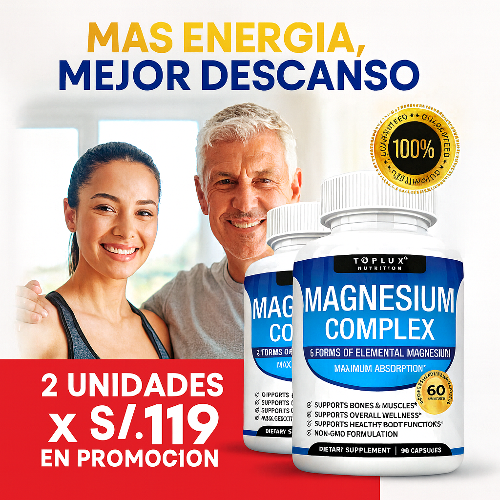 Magnesio Complex 8 en 1 - Energía que transforma